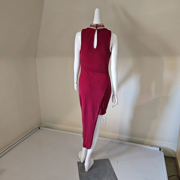 Bebe beautiful red sequined collar dress size S - Picture 5 of 8